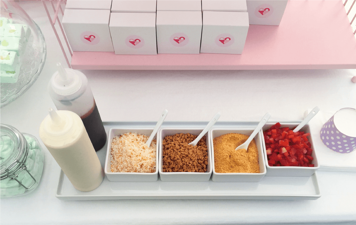 marshmallow bar display
